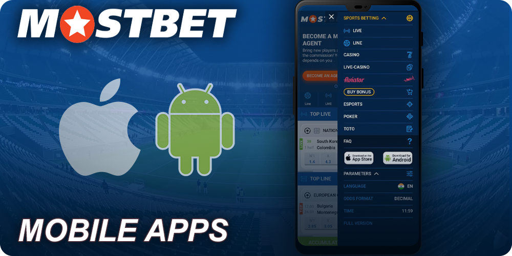 Mostbet mobile app for Android and iOS
