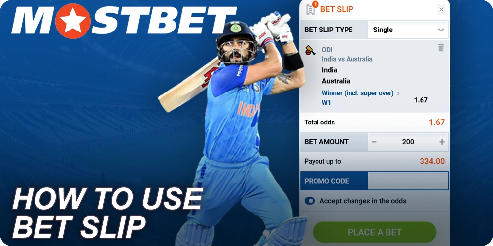 How to use Bet Slip at Mostbet