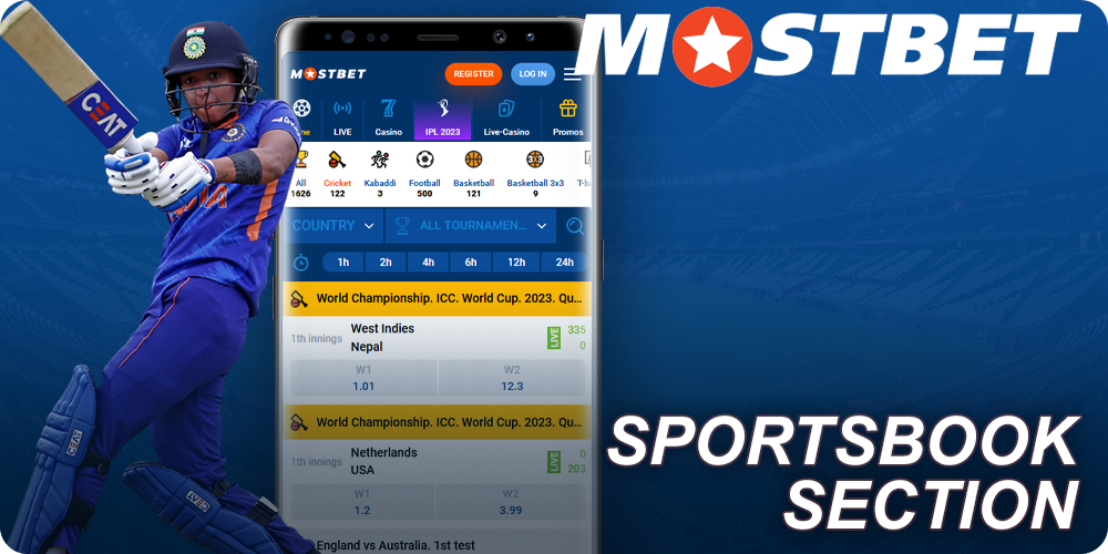 Mostbet Sportsbook in Mobile App