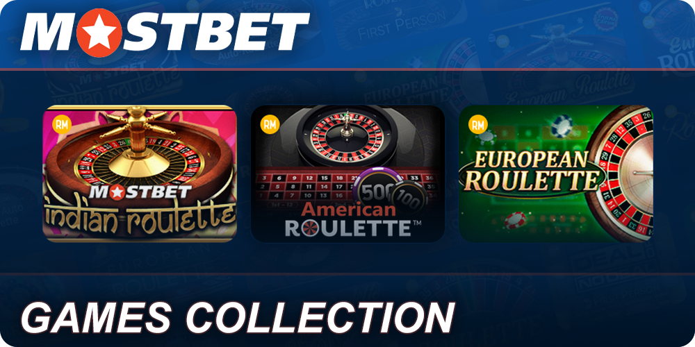 Roulette Games Collection at Mostbet