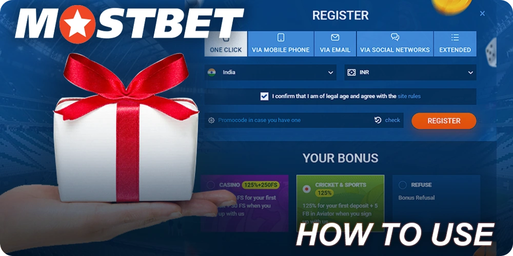 How to use Mostbet Promocode in India